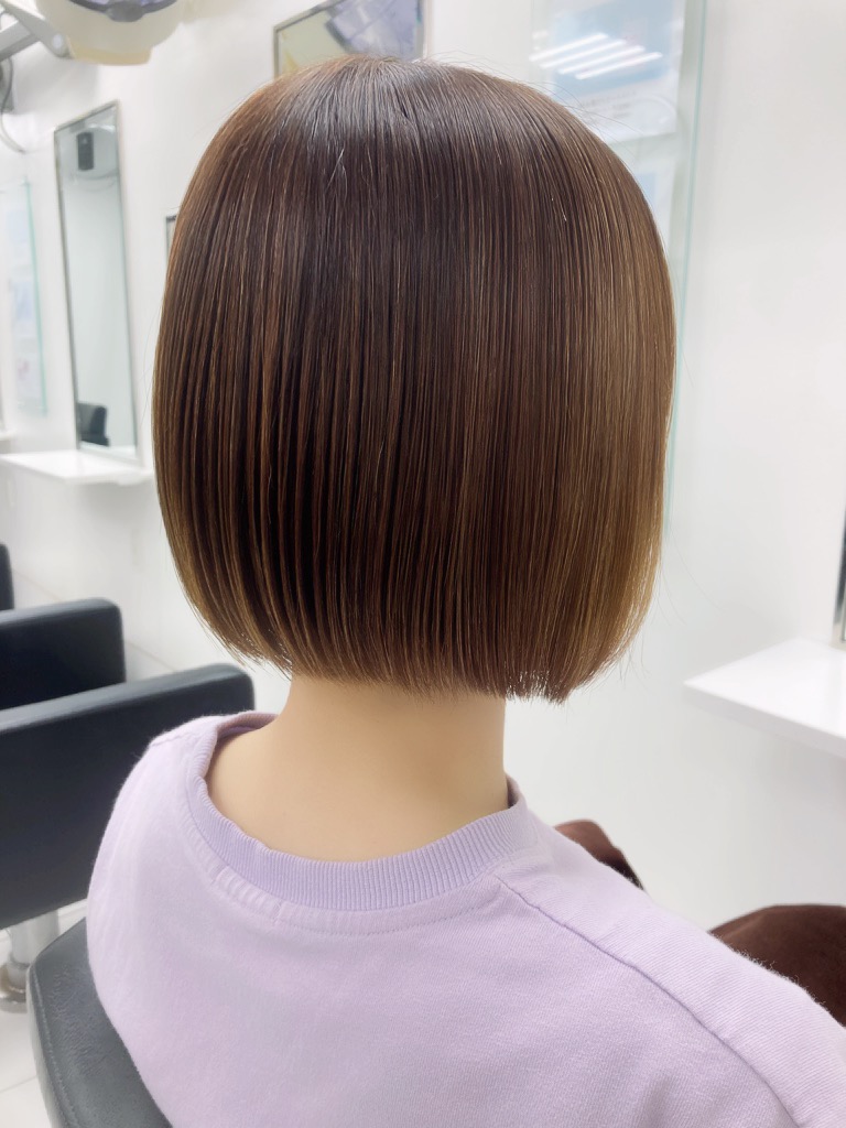 ボブの縮毛矯正